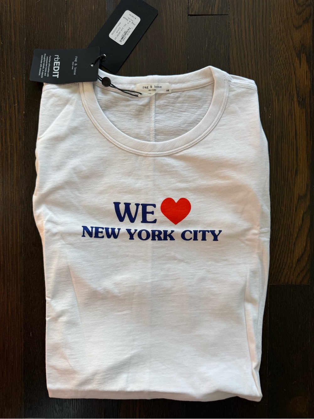 rag & bone White Graphic 'We ♥ New York Logo Tee